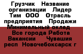 Грузчик › Название организации ­ Лидер Тим, ООО › Отрасль предприятия ­ Продажи › Минимальный оклад ­ 1 - Все города Работа » Вакансии   . Чувашия респ.,Новочебоксарск г.